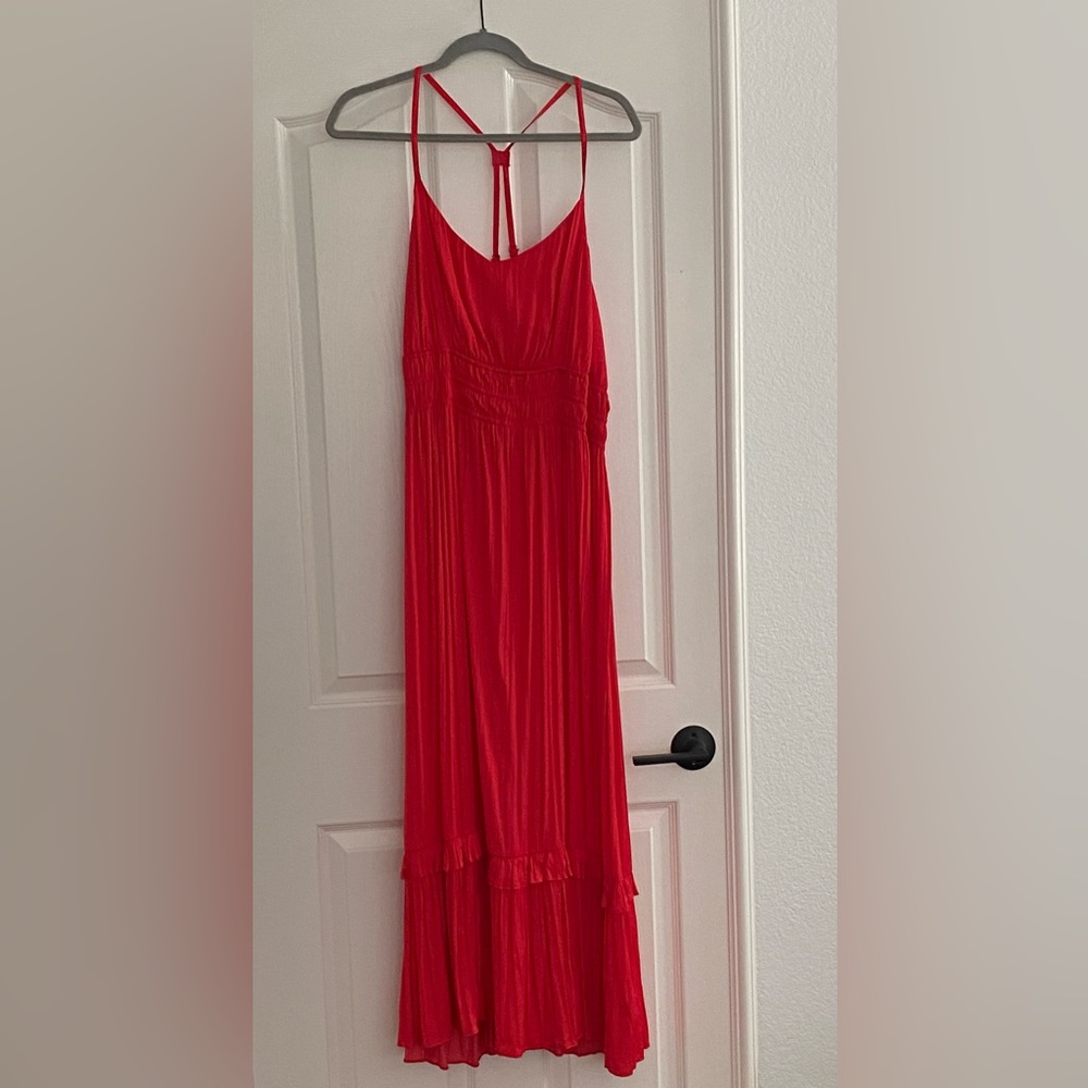 Elegant Red Maxi Dress